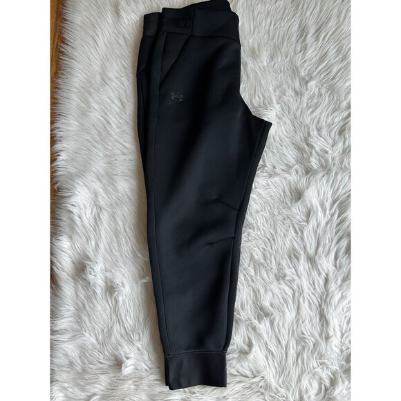 Under Armour Women’s XL Black UA Move Pants Loose Joggers Scuba Knit NWOT FLAWED - Picture 4 of 10